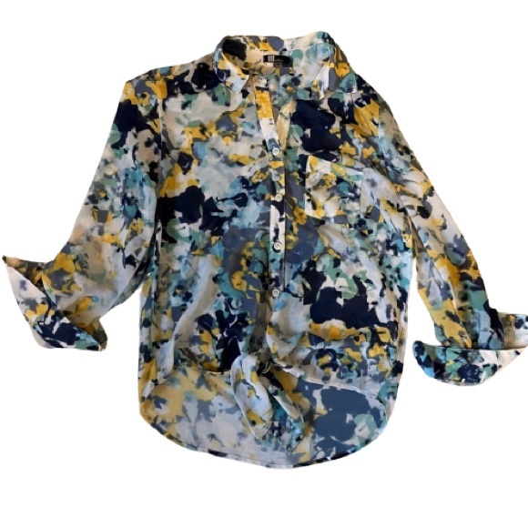 Kut from the Kloth Tops - KUT from the Kloth Tie Hem Chiffon Top